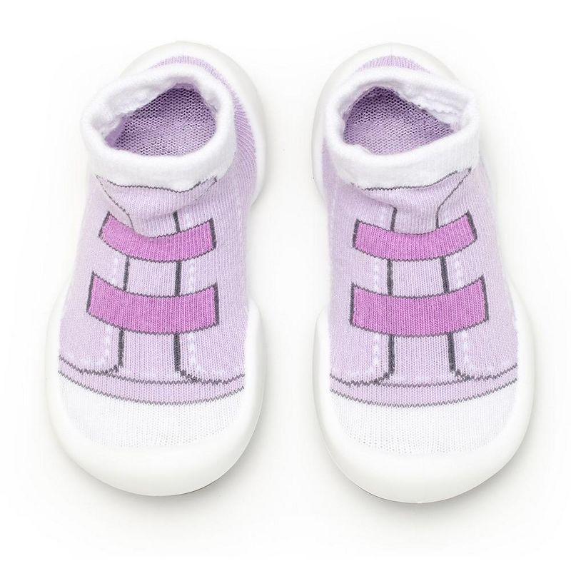 Komuello Toddler First Walk Sock Shoes - Walker Violet, 1 of 13