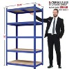 Yaheetech 71in 5-Tier Metal Storage Rack 5 Adjustable Shelves Boltless Shelving - 3 of 4