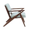 CAVINAS Linen Accent Chair with Tufted Back and Wood Legs,Mid-Century Upholstered Living Room Chairs,Reading Chairs for Living Room - 4 of 4