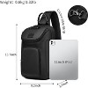 Paaaawaters Sling Backpack Sling Bag Crossbody Backpack Shoulder Casual Daypack Rucksack for Men (Black1) - 3 of 4