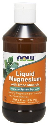Liquid Magnesium with Trace Minerals by Now Foods  -  8 fl oz Liquid