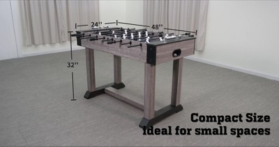 Charleston 48'' Gray Wood Grain Foosball Table