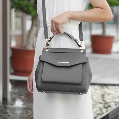 MKF Collection Convertible Satchel Backpack Crossbody Bag 3-in-1 , Vida | MKF Collection by Mia K - Pewter — фото 5