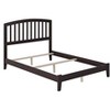 AFI Furnishings Richmond Full Traditional Bed with Open Footboard and Turbo Charger in Espresso - 4 of 4