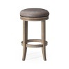 Maven Lane Eva Swivel Backless Vegan Leather Counter Height Bar Stool - 3 of 4