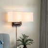 C Cattleya 2-Light Oil-rubbed Bronze Finish Wall Sconce with Linen Shade - 2 of 4