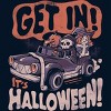 Men's Design By Humans Get In Its Halloween - Halloween Pumpkin Skull Gift By EduEly Tank Top - 2 of 2