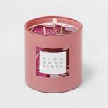 28oz Glass Champagne Candle Light Pink - Opalhouse™
