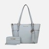 MKF Collection Gloria Vegan Leather Women’s Tote Bag with Wallet Set by Mia K - 2 of 4