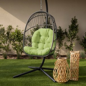 44" x 27" x 4" Outdoor Egg Chair Cushion - Sorra Home - 1 of 3
