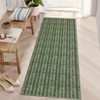 Modern Braided Printed Area Rug Farmhouse Indoor Carpet Low Pile Stain-Resistant Rugs Living Room Bedroom - 2 of 4