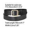 Allegra K Women Pin Buckle Belt Soft Wide Waist Belt Casual Dresses Jeans Pants 1 Pc - 3 of 4