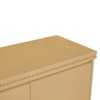 GlasFlength Kitchen Storage Accent Kitchen Cabinet Storage Cabinet Morden Sideboard Cabinet 3 Doors for Dining Room, Beige, 55.28"*15.75"*32.6" - 4 of 4