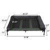 Portable Large Elevated Dog Bed with Removable Bolster & Durable Metal Frame for Camping Travel Outdoor Indoor Use Pets up to 88lbs - 3 of 4
