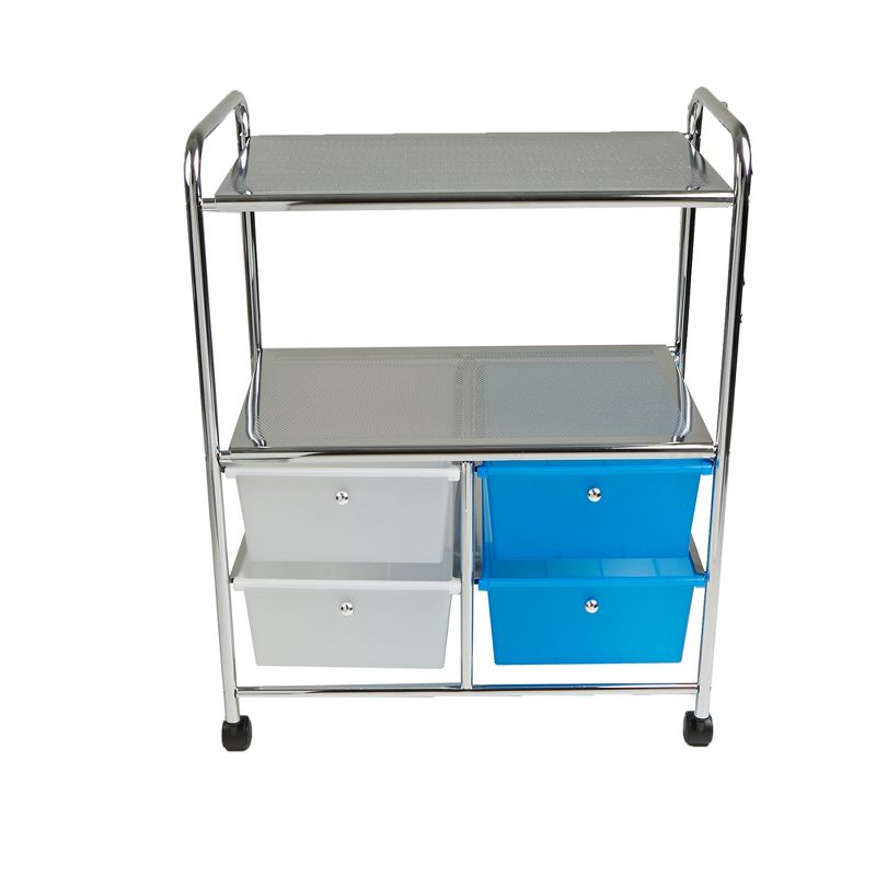 Mind Reader All Purpose Utility Cart with Handles and 4 Storage Drawers, 5 of 14