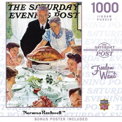 MasterPieces 1000 Piece Jigsaw Puzzle - Freedom from Want - 19.25"x26.75"