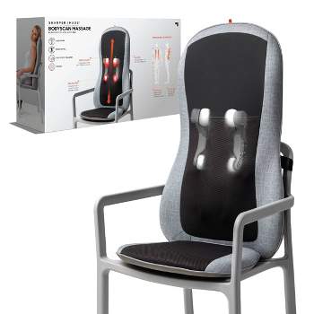 Sharper Image Smartsense Shiatsu Realtouch Chair Pad Massager with Heat - Black