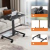 DSVIMOY End Table with Adjustable Rolling, Laptop Computer Cart Desk for Home, Office, Classroom, Overbed Table, Black, 25.5"*18.8"*43.3" - 4 of 4