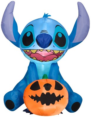 Gemmy Airblown Inflatable Stitch w/JOL Disney, 3 ft Tall, Multi