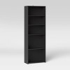 5 Shelf Bookcase Black Room Essentials Adjustable Open Storage Modern Style 71 Tall Target