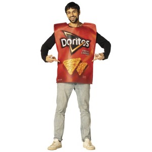 Imposta Costumes Adult Doritos Nacho Cheese Bag Costume Bodysuit Red One Size - 1 of 3