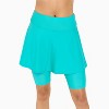 Calypsa Women's Plus Size Flared Mid-Thigh Swim Skirt With Bike Shorts - 4 of 4