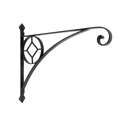 19" Steel Geometric Corona Bracket Black - ACHLA Designs