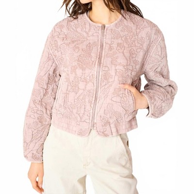 Women's Floral Quilted Bomber Jacket - Dex