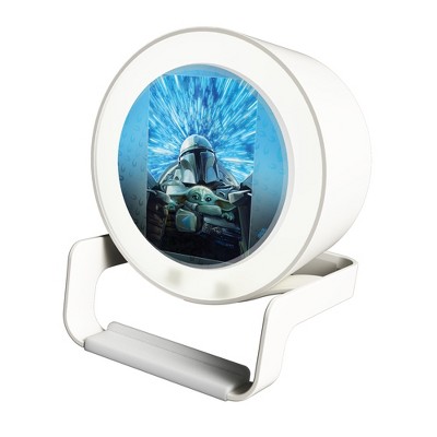 Keyscaper Star Wars: The Mandalorian Grogu and Din Djarin Portrait Night Light Charger and Bluetooth Speaker