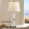 KTMBDW 26" Table Lamps for Living Room, Bedside Lamp 3-Way Dimmable Touch Control, Vintage Table Lamp for Bedroom, Bulb Included, White - 4 of 4