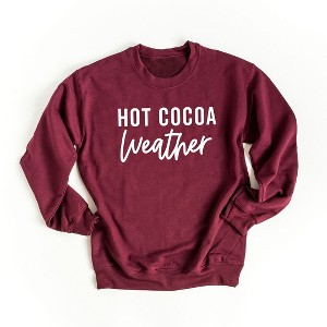 Simply Sage Market Women's Graphic Sweatshirt Hot Cocoa Weather - 1 of 2