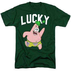 Men's Spongebob Squarepants St Patrick's Day Lucky Patrick T-Shirt - 1 of 4