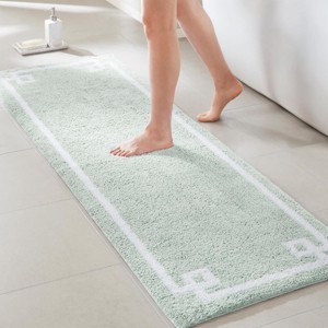 FONTOI Bathroom Rugs Bath Mat Rug Home Decor Carpet Shower Mat Home Decor for Bathtub Side Indoor Shower Room Bathroom, Green, 72"*24"*0.5" - 1 of 4