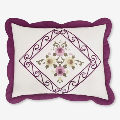 BrylaneHome Ava Embroidered Cotton Sham