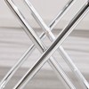 Bekrvio 19.7" Round Glass Gold Side Table with Gold-Plated Metal Ring-Shaped Frame for Living Room - 3 of 4