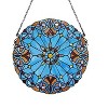 CHLOE Lighting AMIYA Tiffany-style Victorian Stained Glass Window Panel 20Inch Height - 3 of 4