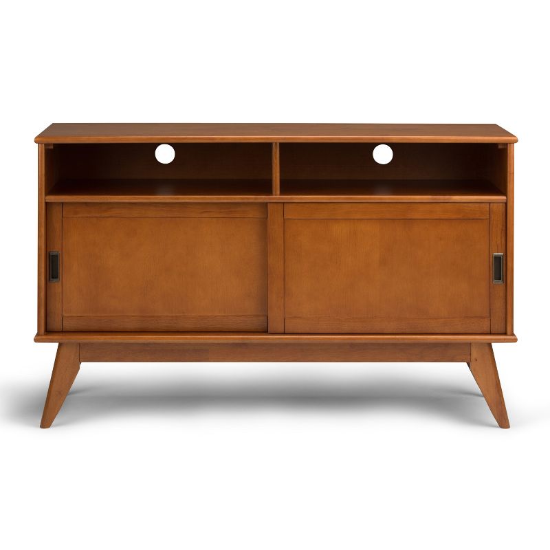 Tall Tierney Solid Hardwood Mid Century TV Stand for TVs up to 60&#34; Dark Brown - WyndenHall, 5 of 12