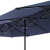 13' x 6.5' Rectangular Outdoor Patio Market Umbrella - Captiva Designs - 3 of 4