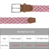 INSPIRE CHIC Gender Neutral Braided Stretch Multicolored Elastic Woven Golf Jean Belts Waistband 1Pc - 4 of 4