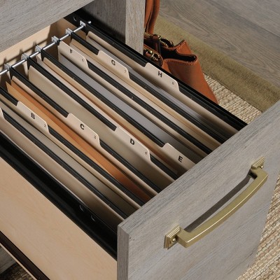 Mystic Oak Multifunctional Computer Desk with File Storage