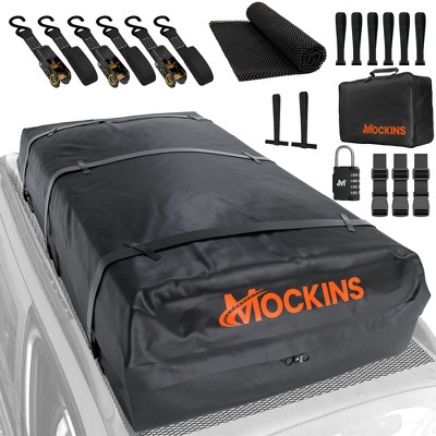 Mockins 40 Cubic Ft Roof Carrier Cargo Bag - 72"x48"x20"-Black