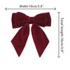 INSPIRE CHIC Women's Velvet Brooch Vintage Bow Pre-Tied Pin Bow Tie One Size - 2 of 4