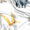 Sweet Jojo Designs Boy Satin Fitted Crib Sheet Watercolor Dinosaur Dino Multicolor - 2 of 4