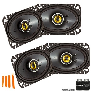 Kicker 46CSC464 - Two Pairs Of CS-Series CSC46 4x6-Inch (100x160mm) Coaxial Speakers, 4-Ohm (2 Pairs) - 1 of 4