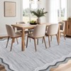 Large Machine Washable 9x12 Modern Plaid Area Rug Stain Resistant Easy To Cleaning Carpet Non Slip Low Pile Soft Folding Floor Cover For Living Room - 4 of 4