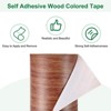 Unique Bargains Self Adhesive Realistic Wood Grain Durable Multi Use Masking Tape 1 Pc - 4 of 4