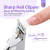 Saviland Nail Clippers with Magnets: White Nail Clipper for Nails Cutter with Sizer Magnets 15PCS  (White) (White) - 2 of 4