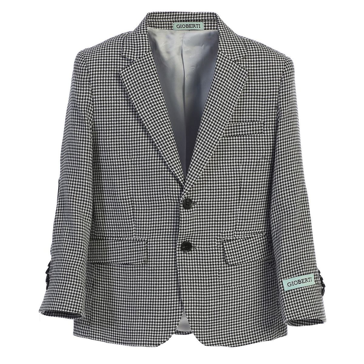 Gioberti Boy's Houndstooth Fully Lined Blazer Jacket