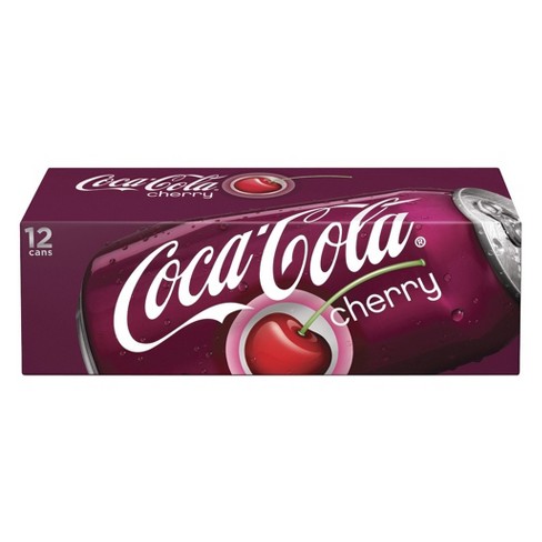 Coca-Cola Cherry Soda Pop, 12 fl oz, 12 Pack Cans 