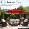 Best Choice Products 10ft 360° Rotating Cantilever Easy Auto Open Patio Umbrella w/ Solar LED Lights - 4 of 4